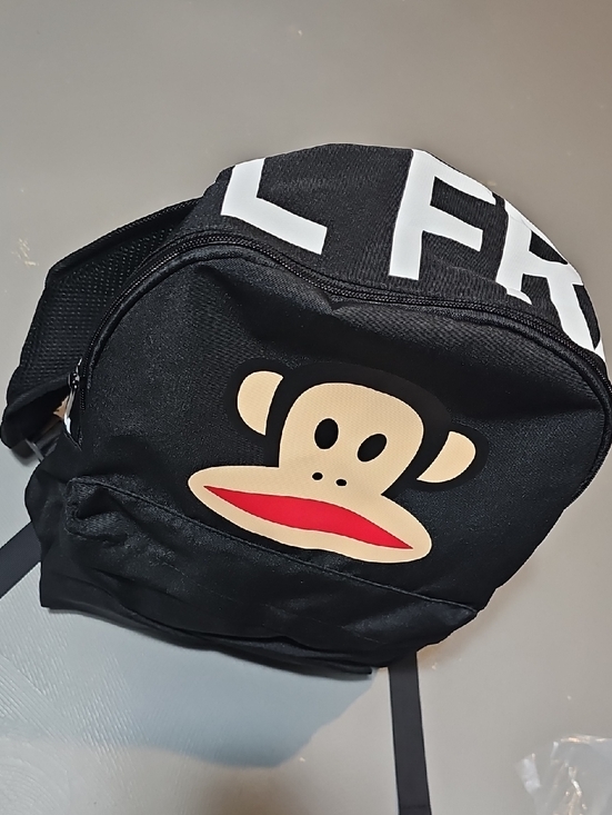Paul Frank Black Iconic Julius The Monkey Backpack Y2K Streetwear NWT main image 4